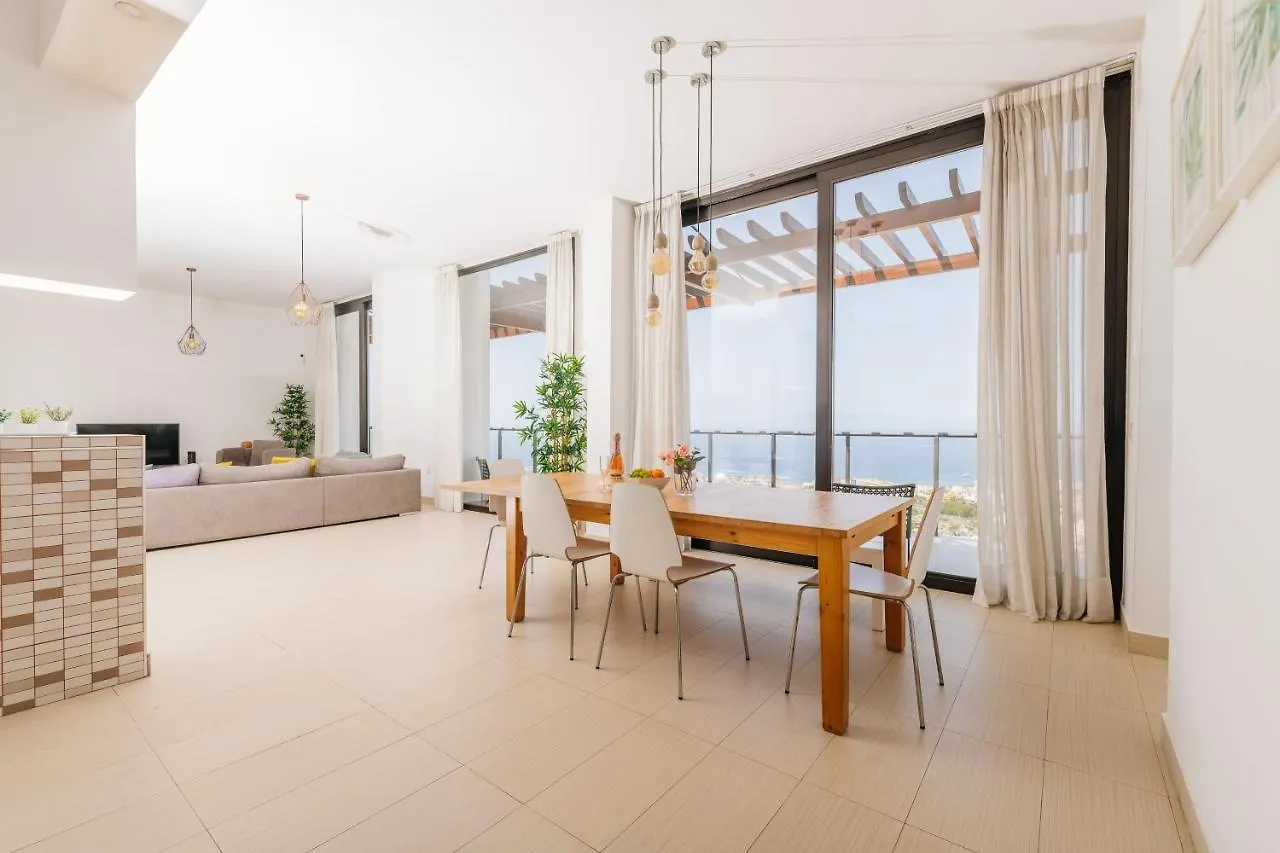 Sunset White Villa - Ocean View, Jakuzzi, Heated Pool, Air-Conditioning, Grill Πλάγια ντε λας Αμέρικας