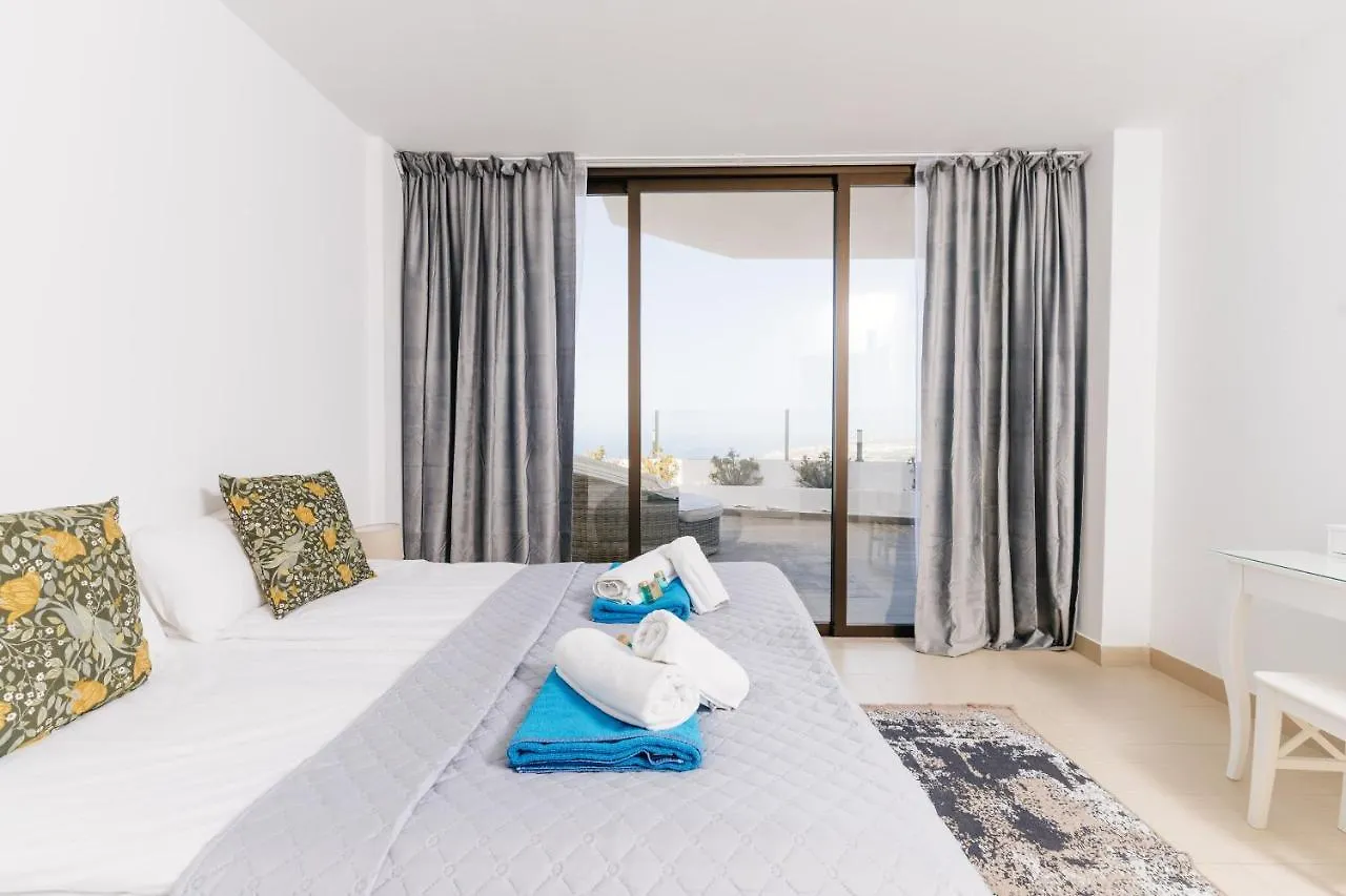 Sunset White Villa - Ocean View, Jakuzzi, Heated Pool, Air-Conditioning, Grill Πλάγια ντε λας Αμέρικας