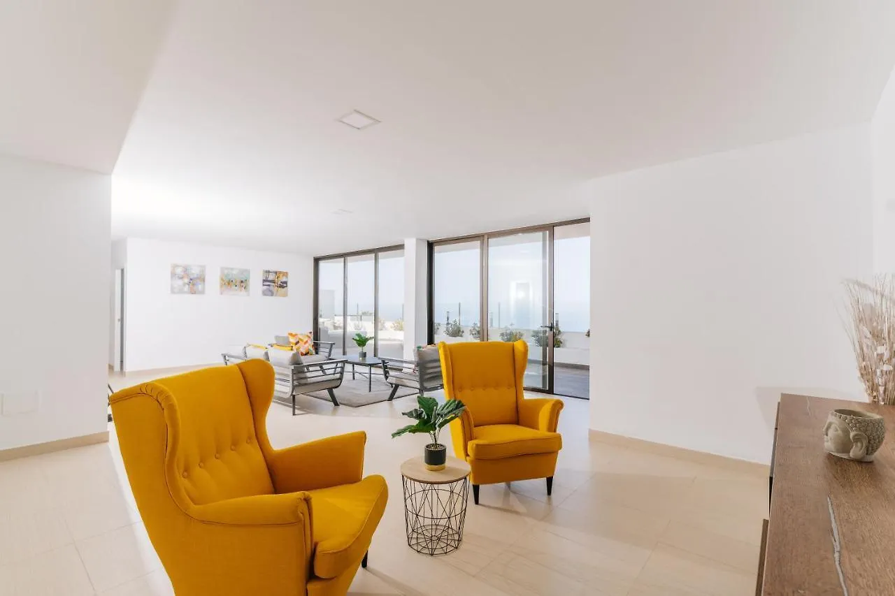 Sunset White Villa - Ocean View, Jakuzzi, Heated Pool, Air-Conditioning, Grill Πλάγια ντε λας Αμέρικας