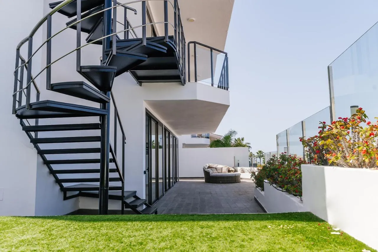 Sunset White Villa - Ocean View, Jakuzzi, Heated Pool, Air-Conditioning, Grill Πλάγια ντε λας Αμέρικας