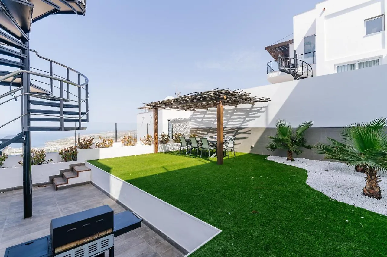 Sunset White Villa - Ocean View, Jakuzzi, Heated Pool, Air-Conditioning, Grill Πλάγια ντε λας Αμέρικας